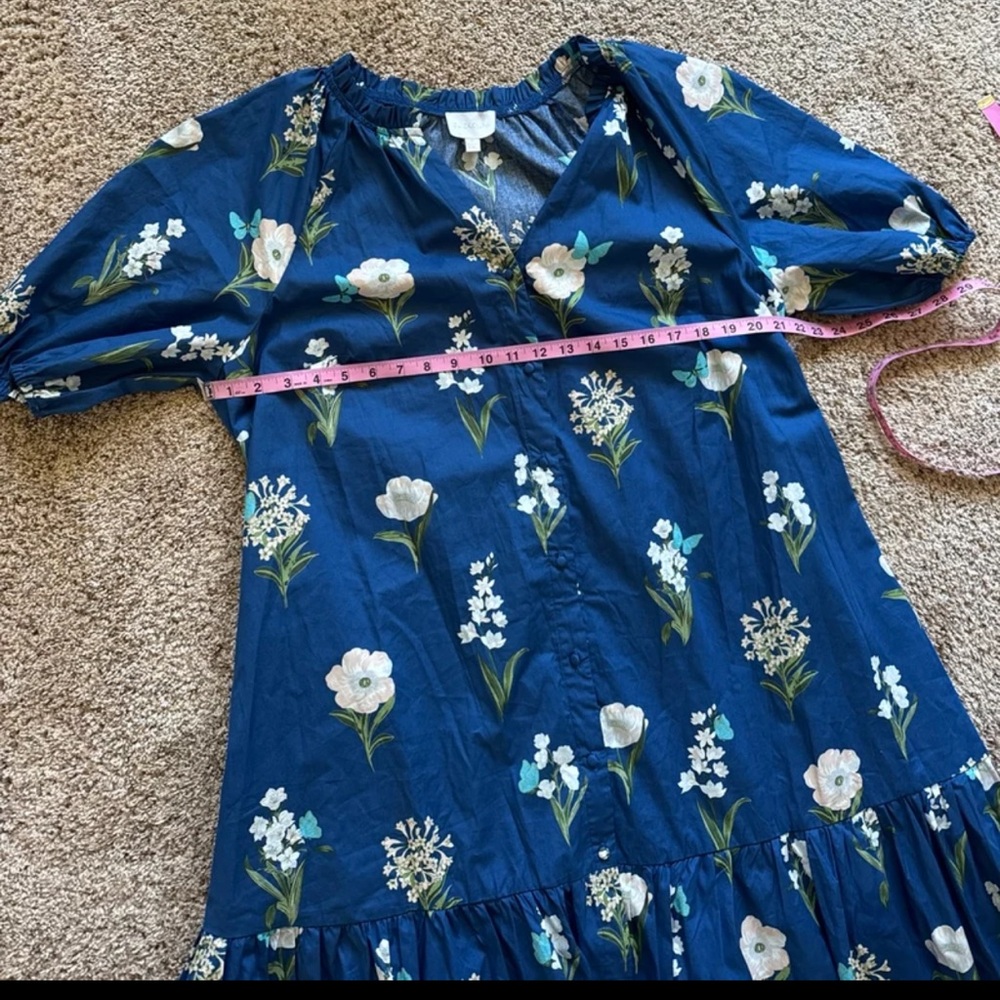 Sugarlips Madison Floral Wynette Tiered Midi Dress size 1X - Picture 10 of 12